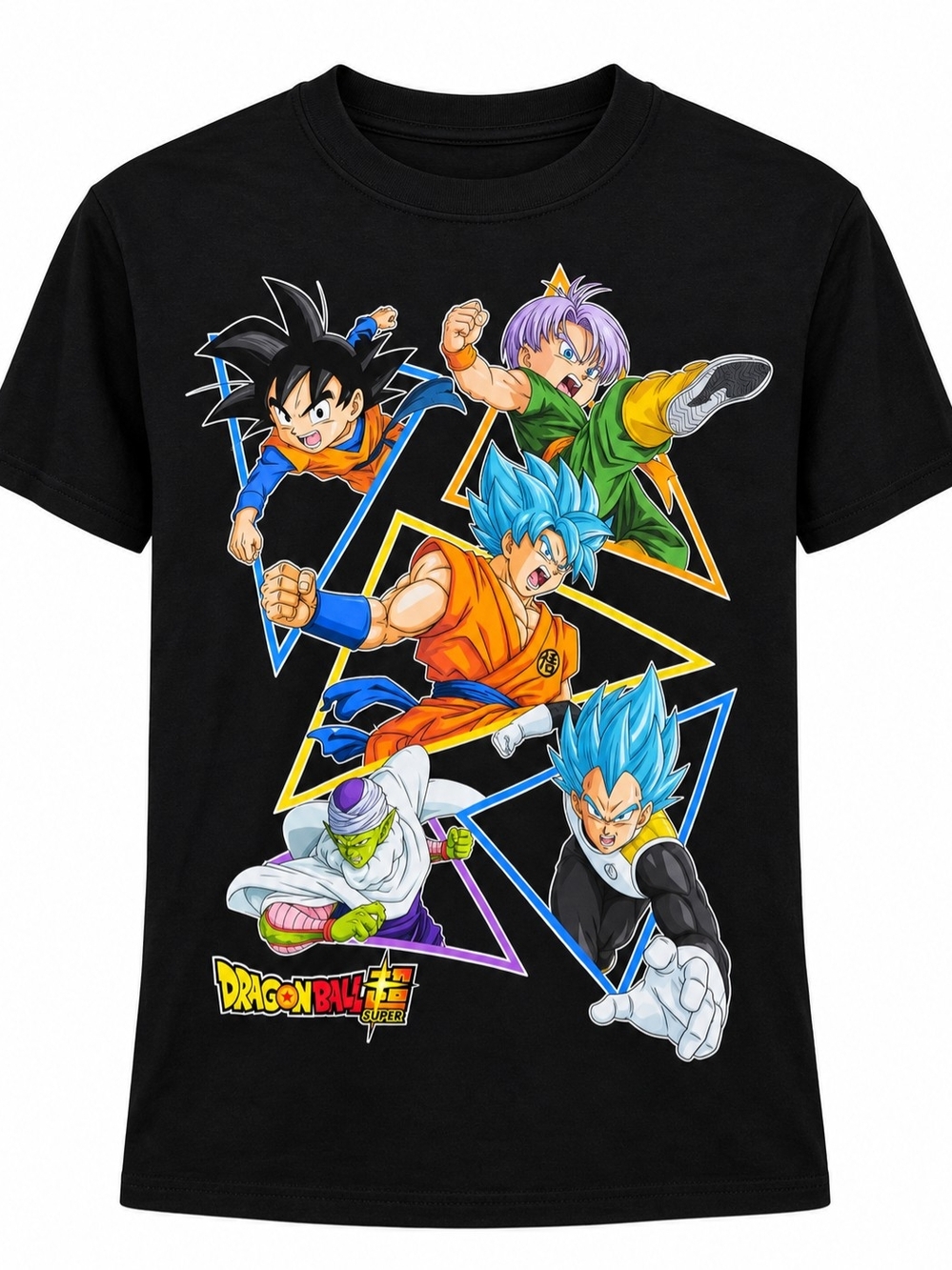 Black Kids Dragon Ball Super Graphic Tee - Crew Neck Short Sleeve